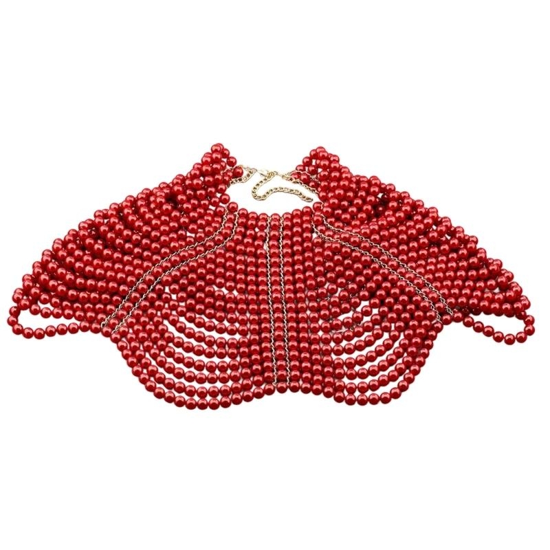 Body Chain Jewelry - 49MD Elegant Women Shawl Multi Layer