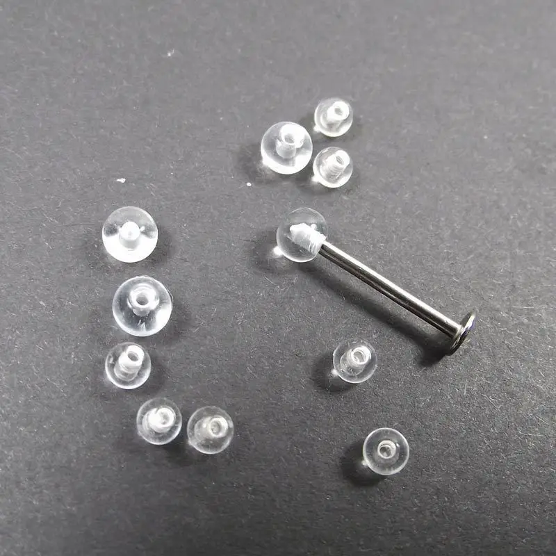 Body Jewelry Replacement Ball - 100pcs Transparent Replacement Spare BALLS Labret