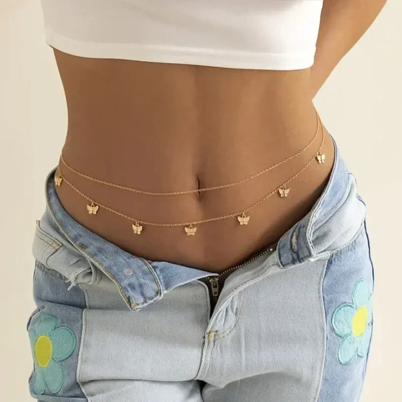 Body Chain Jewelry - New Charm Sexy Double Layer Butterfly
