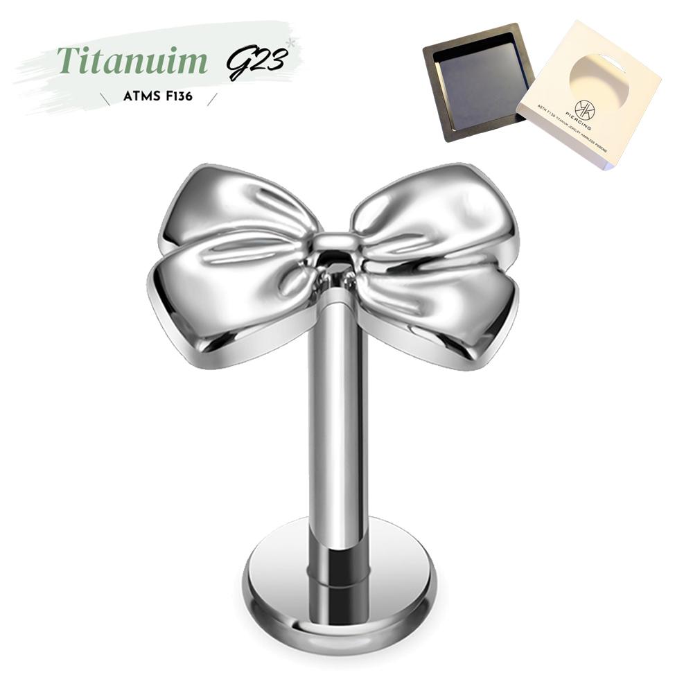 Body Jewelry Jewelry Box - G23 Titanium Butterfly Features Lip Stud