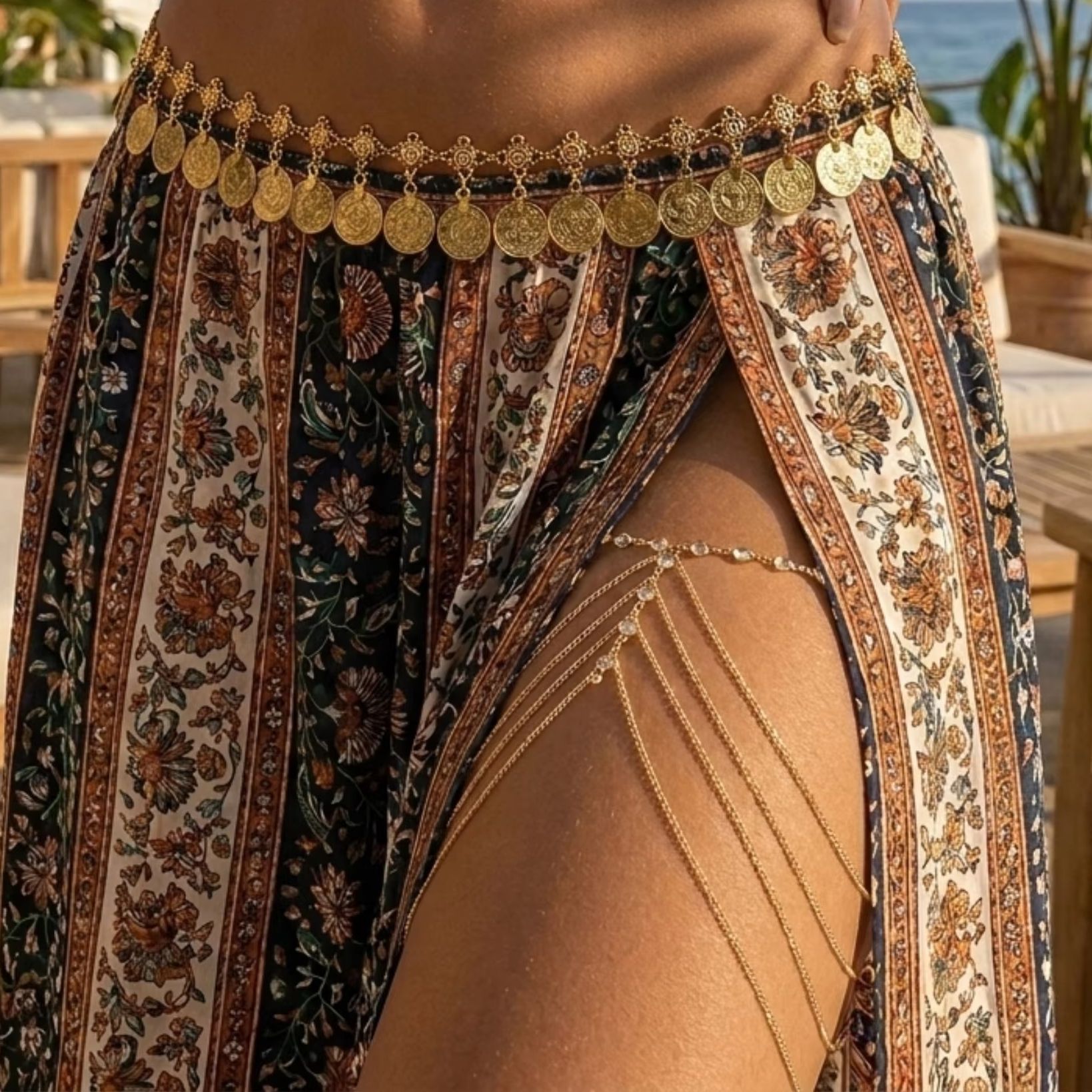 Body Jewelry Leg Chain - Sexy Crystal Bead Multilayer Leg Thigh