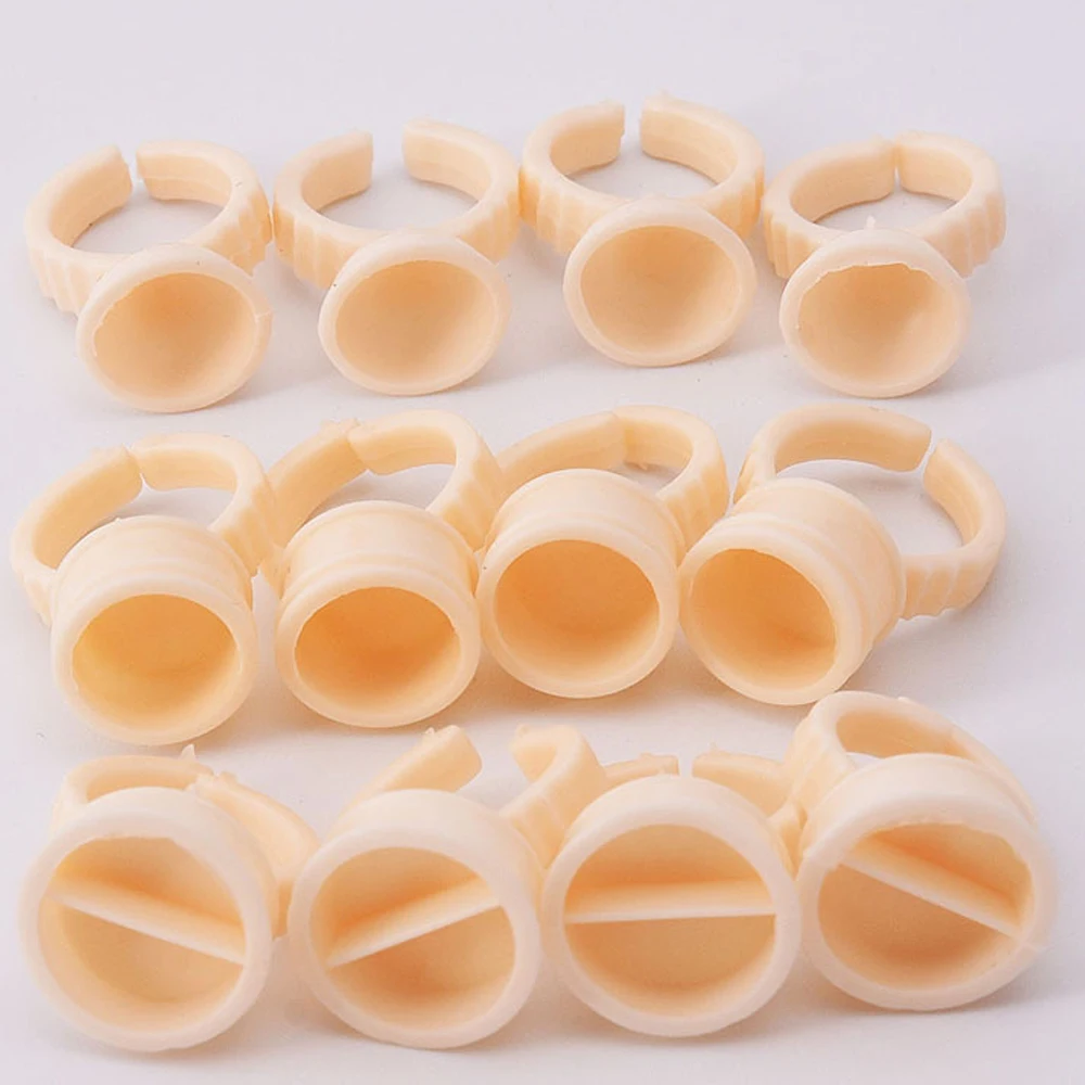 Body Jewelry Tattoo - 100pcs Disposable Silicone Tattoo Ink Rings