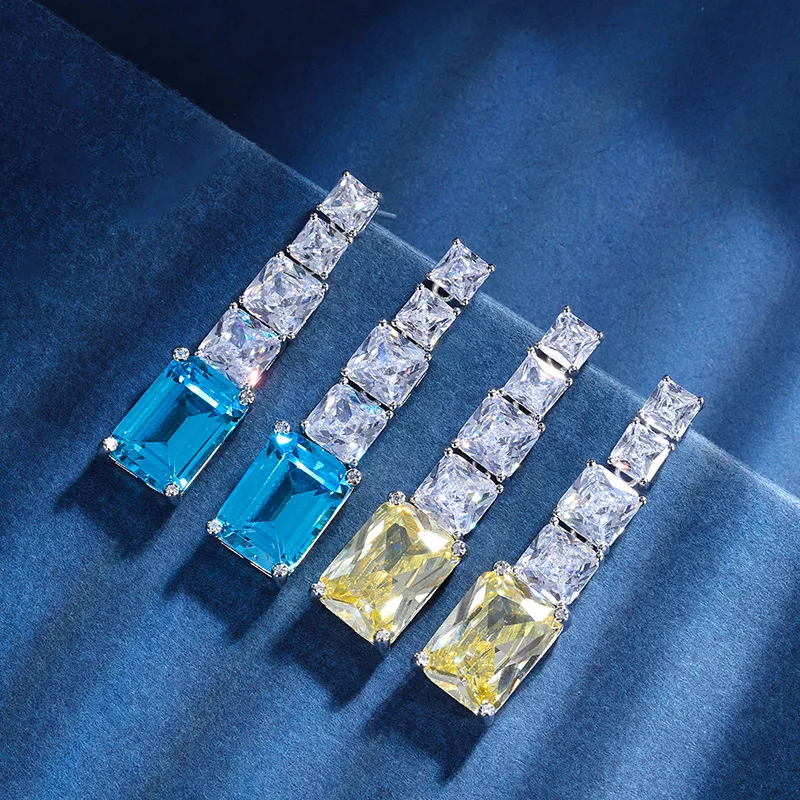 Body Jewelry Goth - Goth Retro Luxurious Sea Blue Square