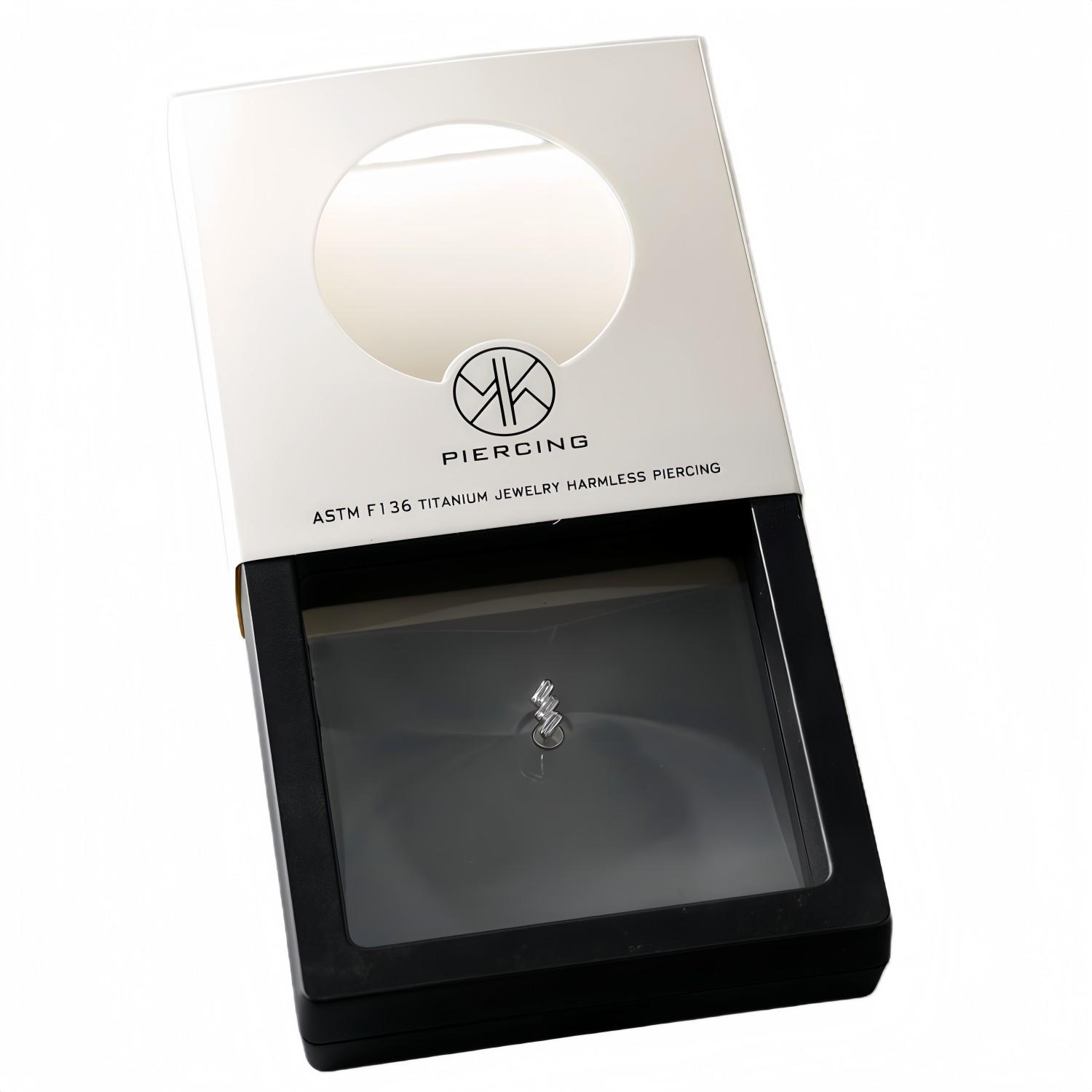 ATSM F136 Titanium Lip Zircon  - Body Jewelry Jewelry Box ulasan dan harga