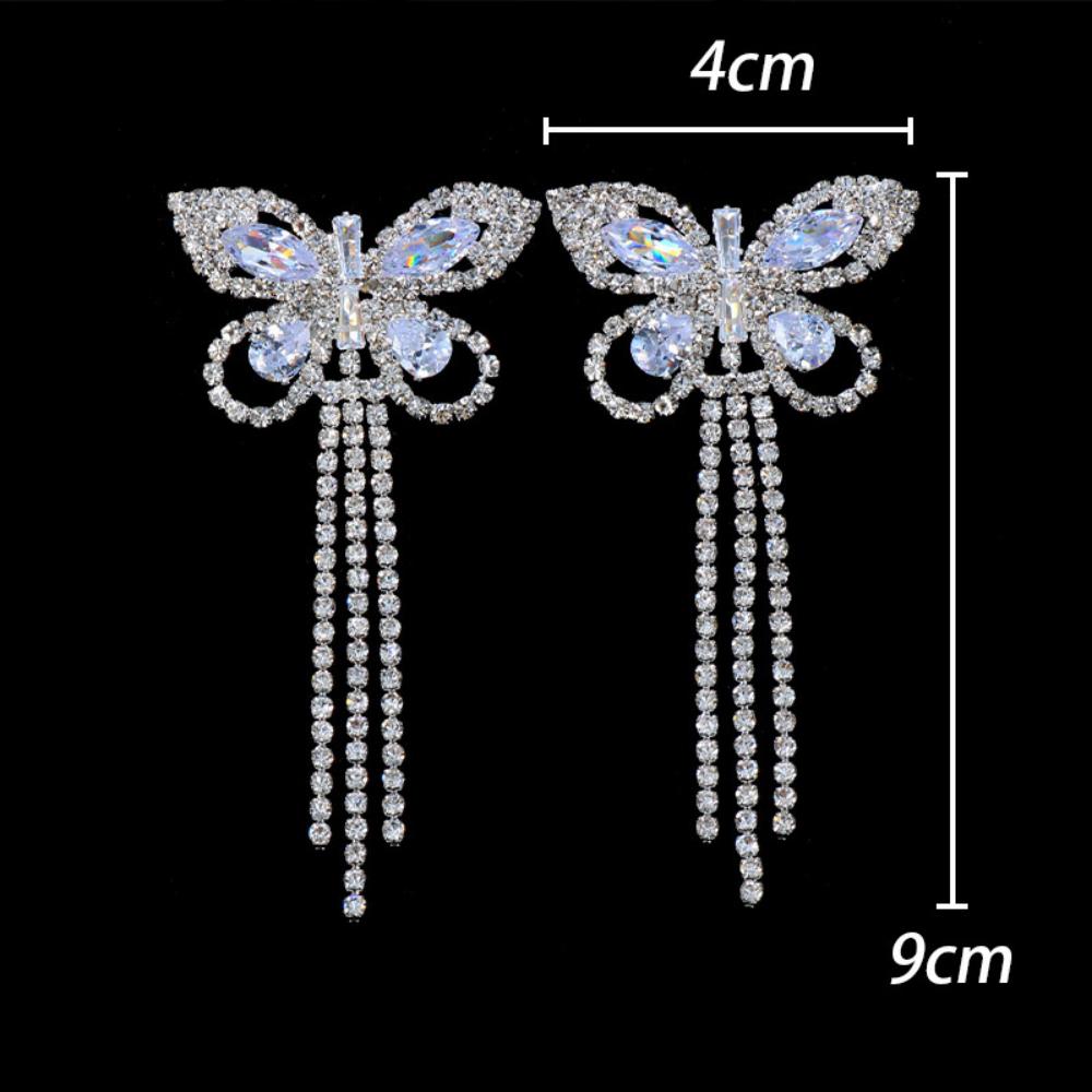 Sexy Rhinestone Butterfly Tass - Body Jewelry Retainers ulasan dan harga