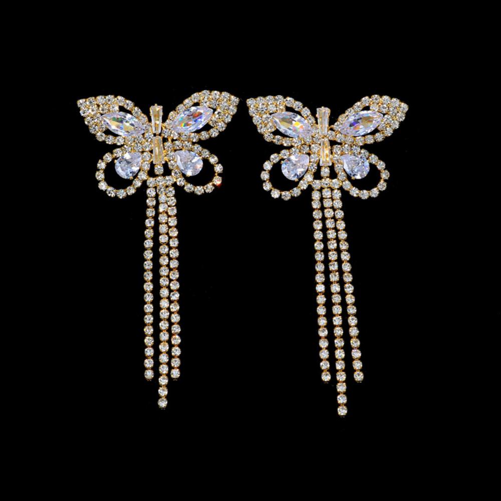 Sexy Rhinestone Butterfly Tass - Body Jewelry Retainers ulasan dan harga