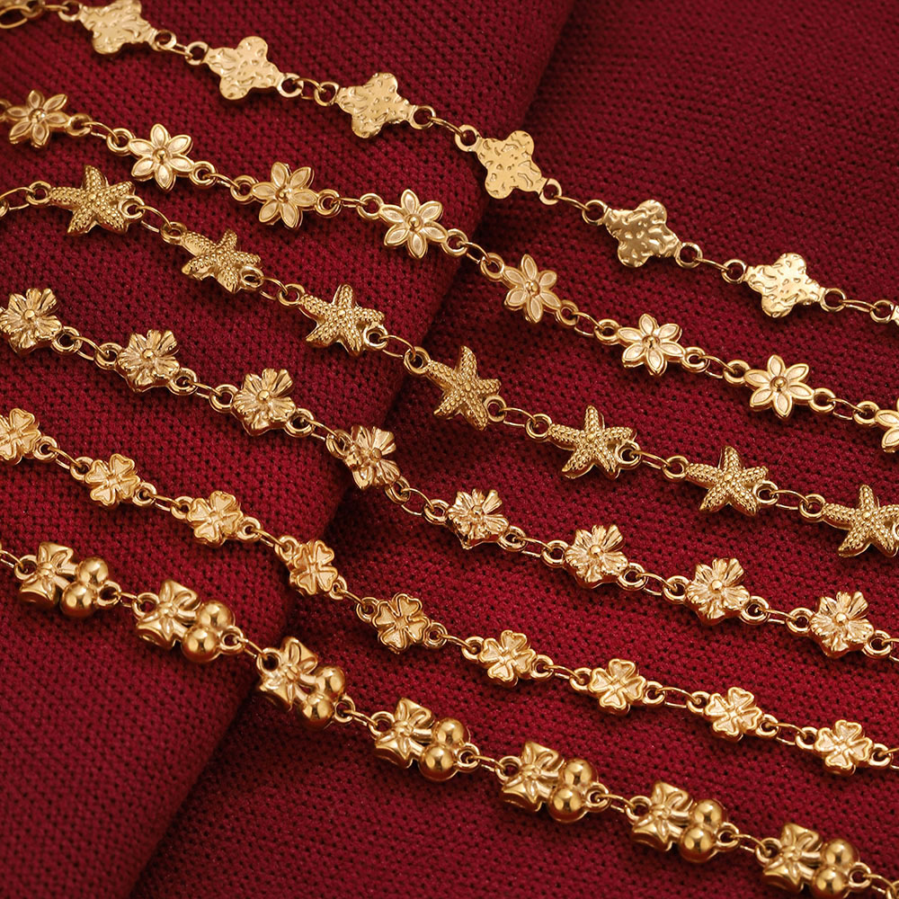 1Meter Stainless Steel Flower  - Body Chain Jewelry ulasan dan harga