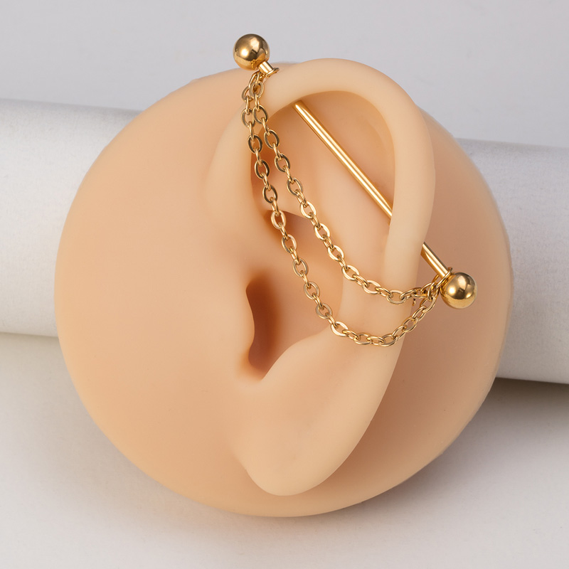 1pc Industrial Piercing Barbel - Industrial Barbell Long ulasan dan harga