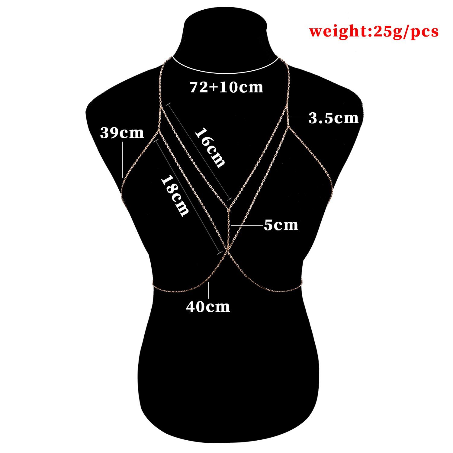 Sex Staggered Body Chain For W - Body Jewelry Retainers ulasan dan harga
