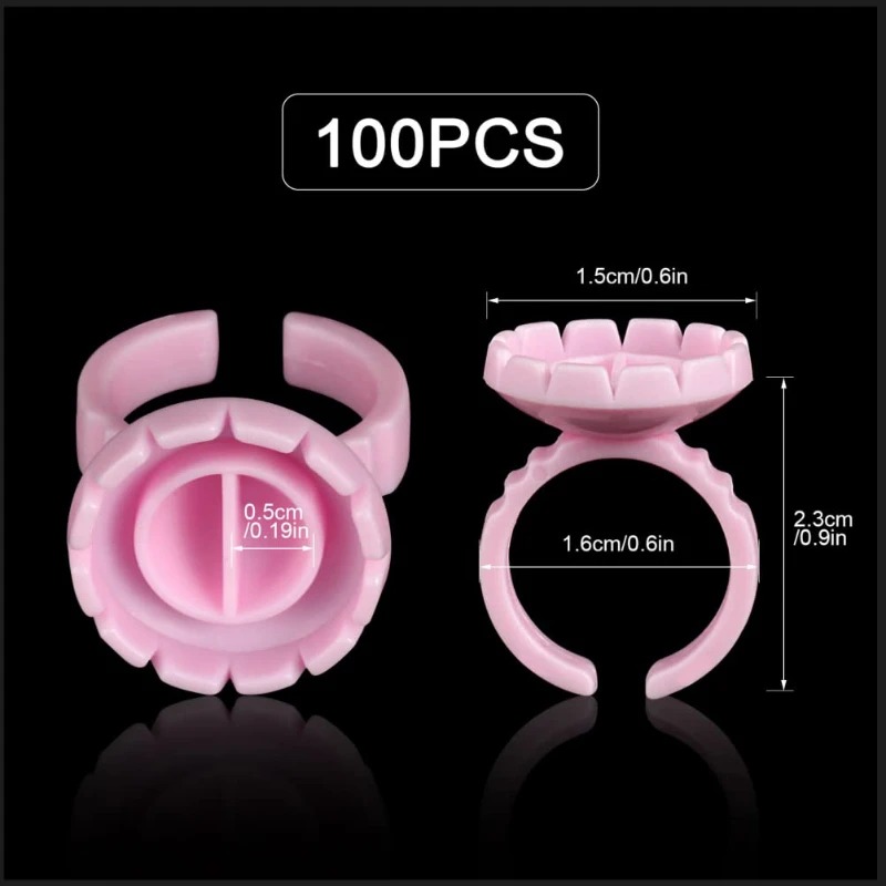100 Pcs Disposable Eyelash Glu - Body Jewelry Tattoo ulasan dan harga