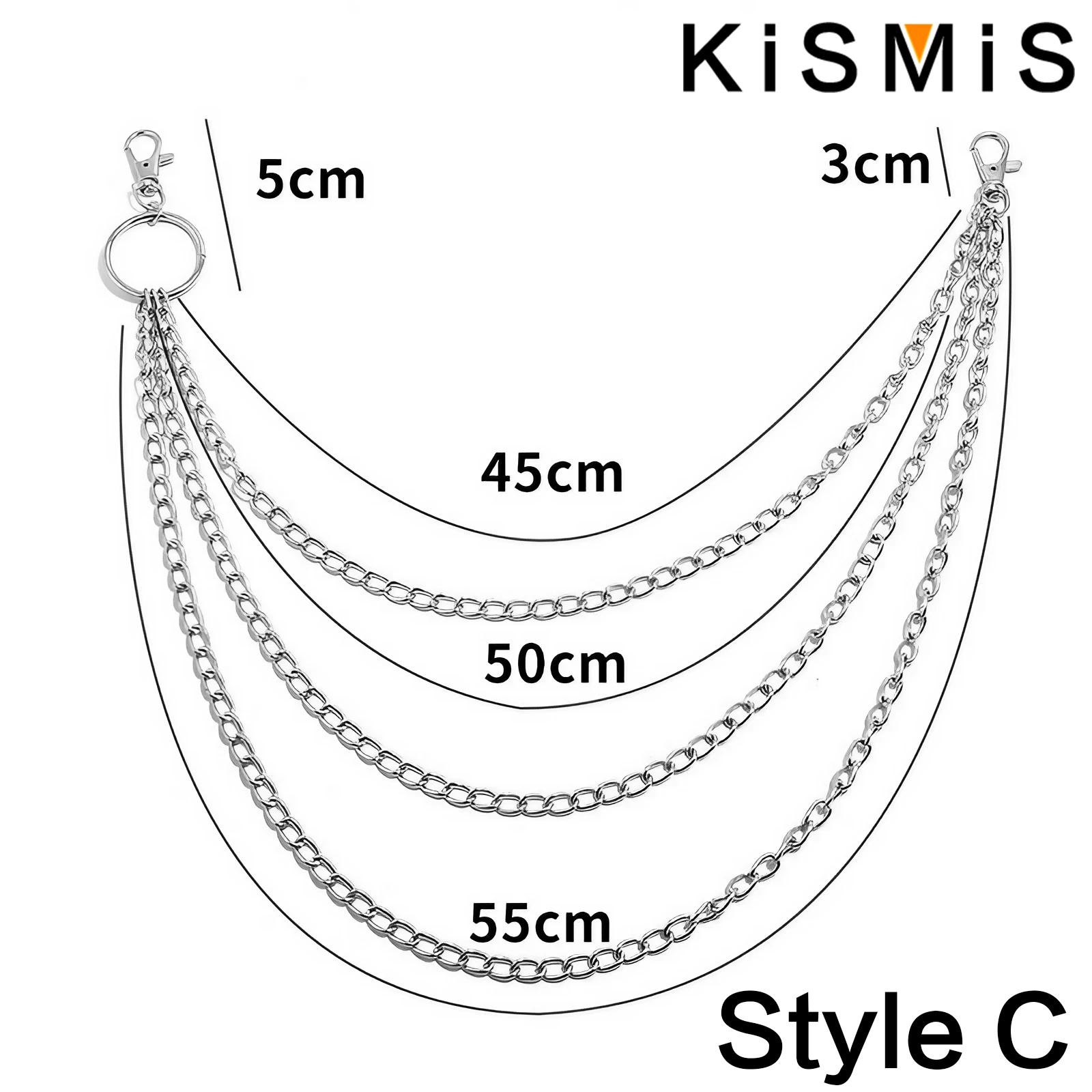 KISMIS 1PC Punk Street keychai - Body Jewelry Leg Chain ulasan dan harga