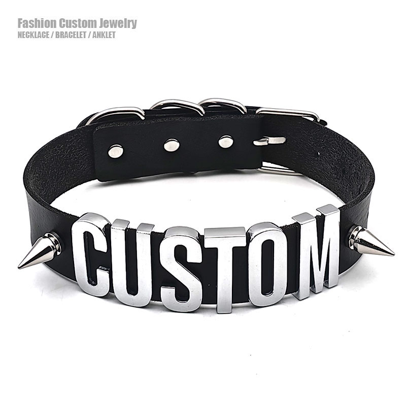Punk Rivet Customized Letters  - Body Jewelry Goth ulasan dan harga