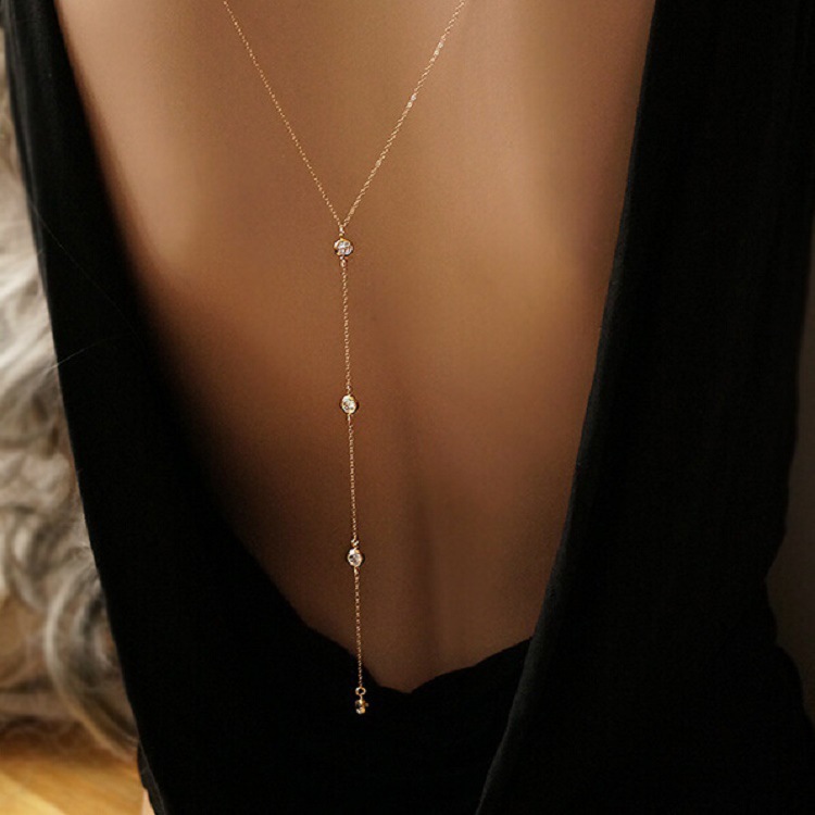 New Rhinestone Sexy Women's Ba - Body Chain Jewelry ulasan dan harga