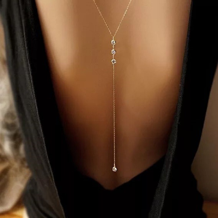 New Rhinestone Sexy Women's Ba - Body Chain Jewelry ulasan dan harga