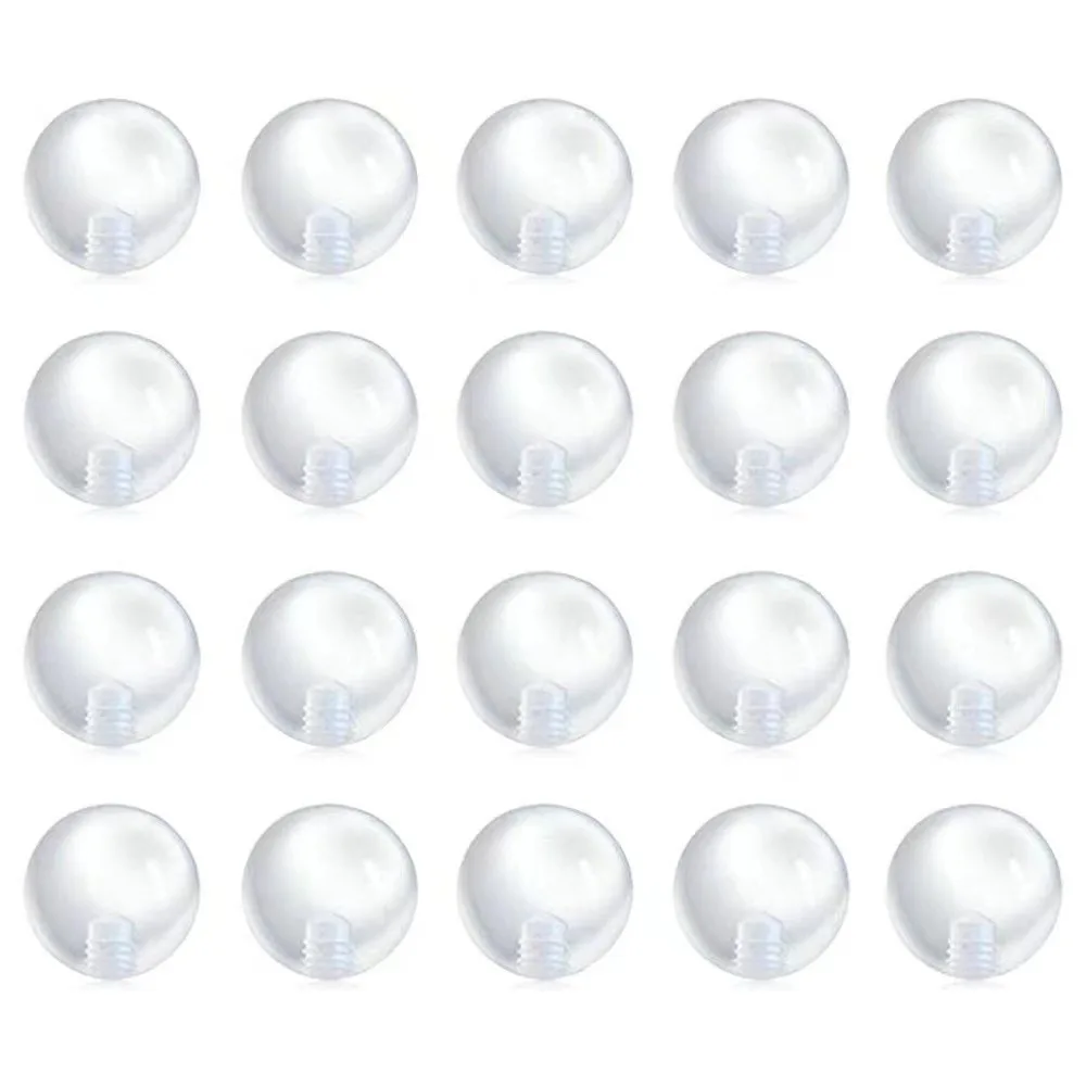 100pcs Transparent Replacement - Body Jewelry Replacement Ball ulasan dan harga