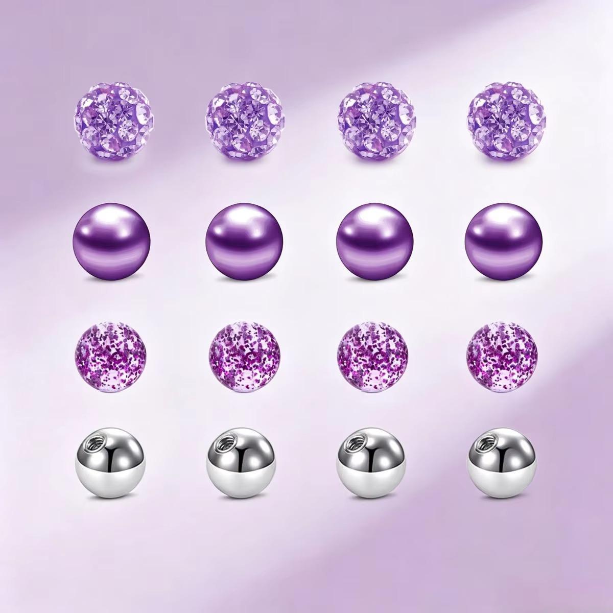 16pcs Mixed Colors Replacement - Body Jewelry Replacement Ball ulasan dan harga