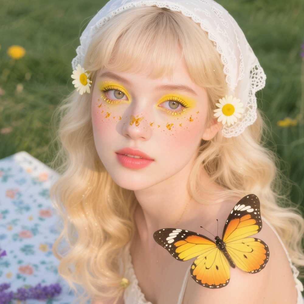 6PCS Cute Butterfly Tattoo Sti - Body Jewelry Tattoo ulasan dan harga