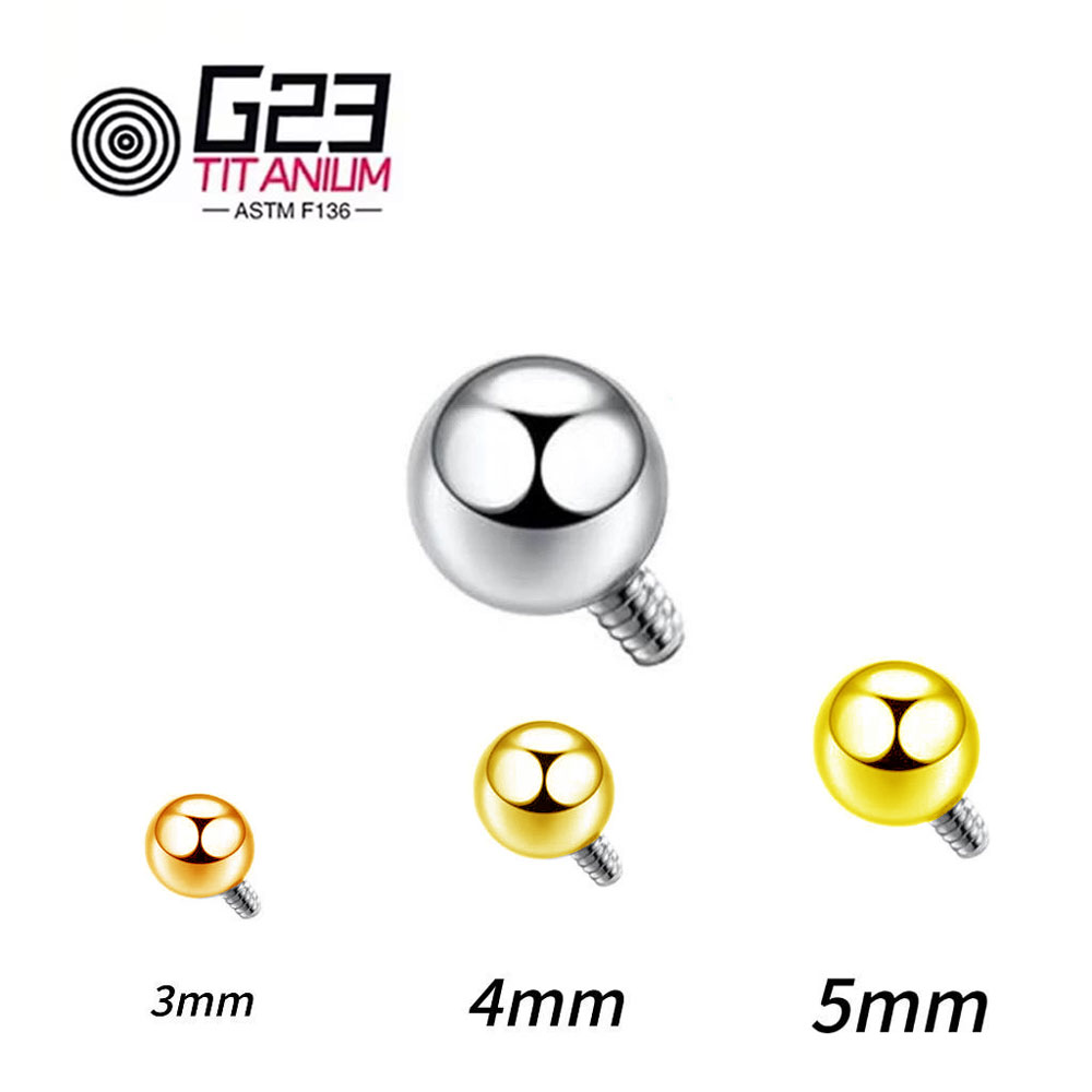 Wholesale 10/50pcs Titanium 14 - Body Jewelry Replacement Ball ulasan dan harga