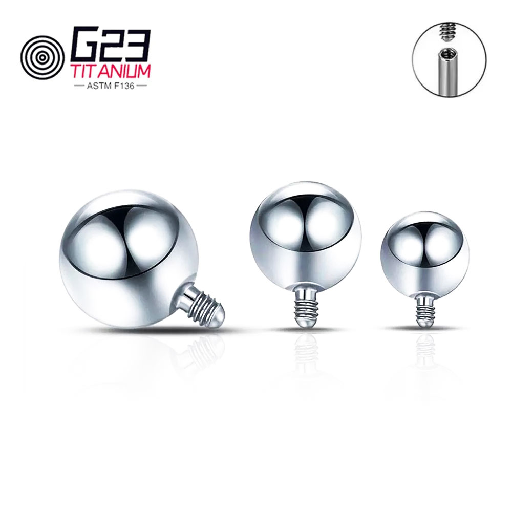 Wholesale 10/50pcs Titanium 14 - Body Jewelry Replacement Ball ulasan dan harga