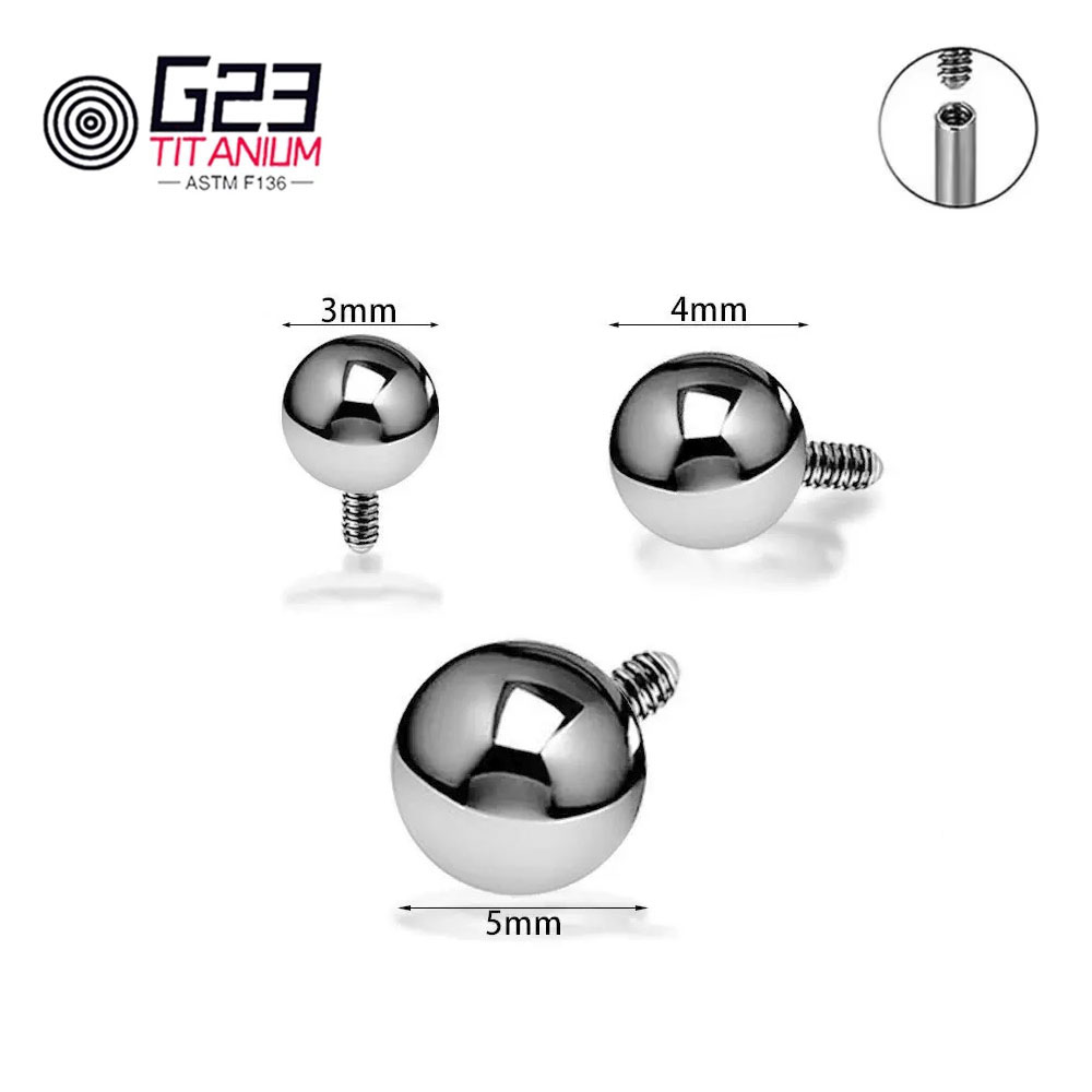 Wholesale 10/50pcs Titanium 14 - Body Jewelry Replacement Ball ulasan dan harga
