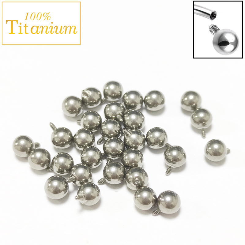 10Pc Implant Grade ASTM G23 Ti - Body Jewelry Replacement Ball ulasan dan harga