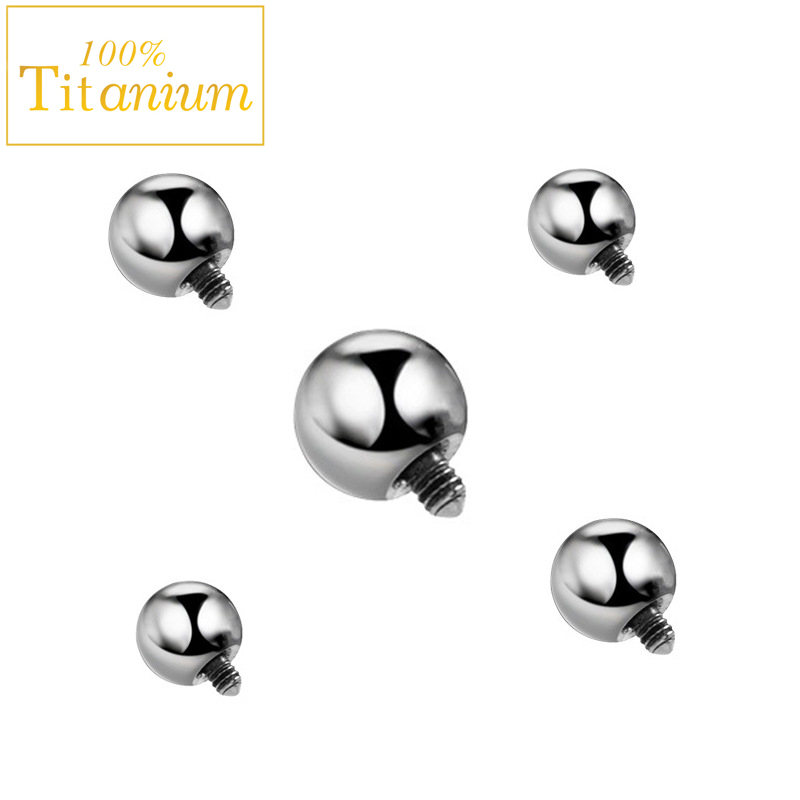 10Pc Implant Grade ASTM G23 Ti - Body Jewelry Replacement Ball ulasan dan harga