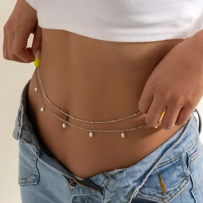 New Charm Sexy Double Layer Bu - Body Chain Jewelry ulasan dan harga