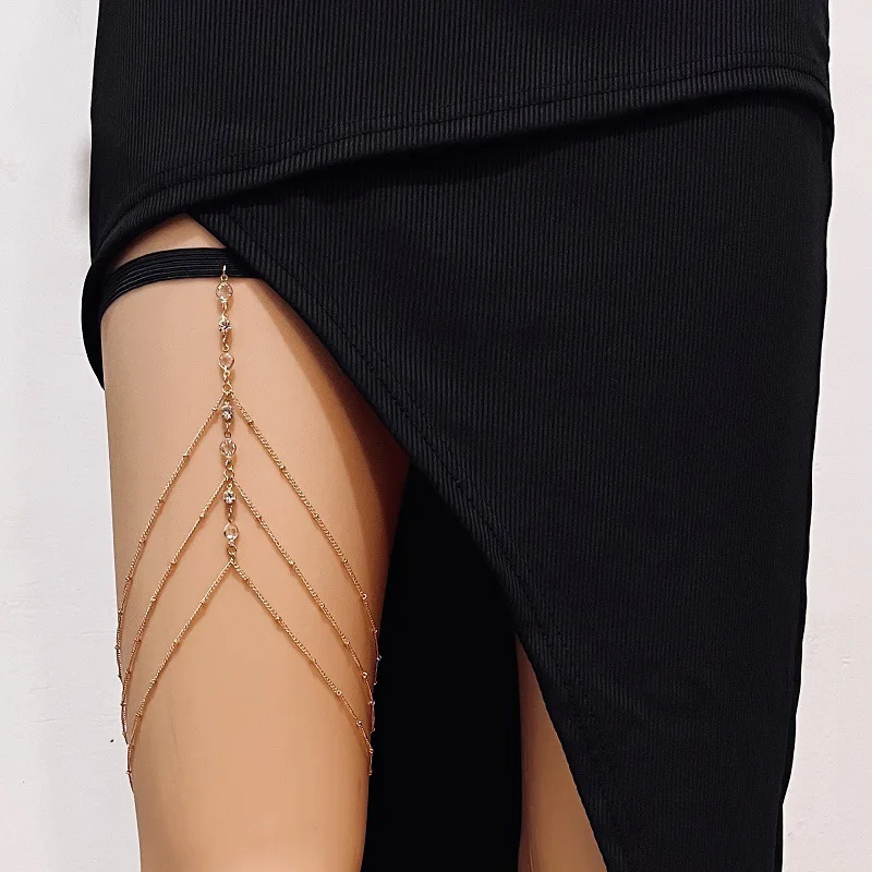 Fashion Summer Bohemian Thigh  - Body Jewelry Leg Chain ulasan dan harga