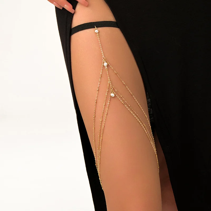 Fashion Summer Bohemian Thigh  - Body Jewelry Leg Chain ulasan dan harga