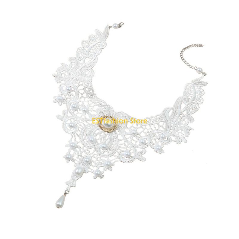 Y5GC Lace Choker Necklace Goth - Body Jewelry Goth ulasan dan harga