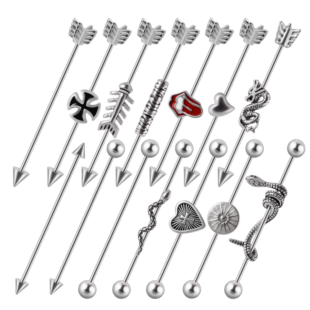 1PC Stainless Steel Man Indust - Industrial Barbell Long ulasan dan harga