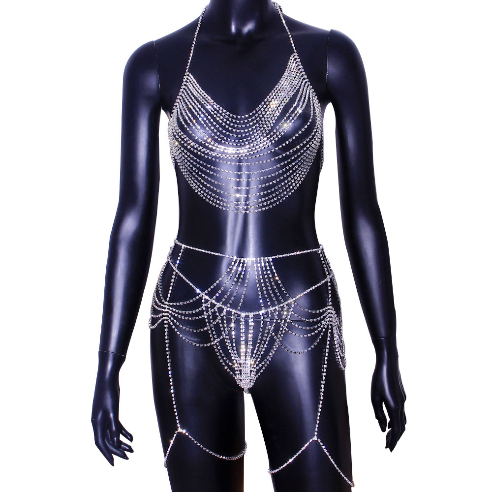 Sexy Body Chain Waist Chain Cr - Body Jewelry Retainers ulasan dan harga