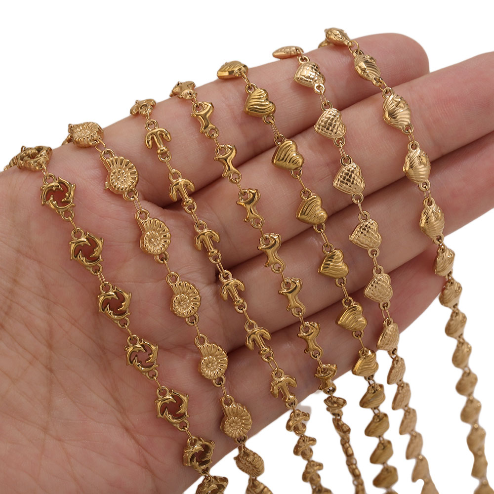 1M PVD Gold Stainless Steel He - Body Chain Jewelry ulasan dan harga