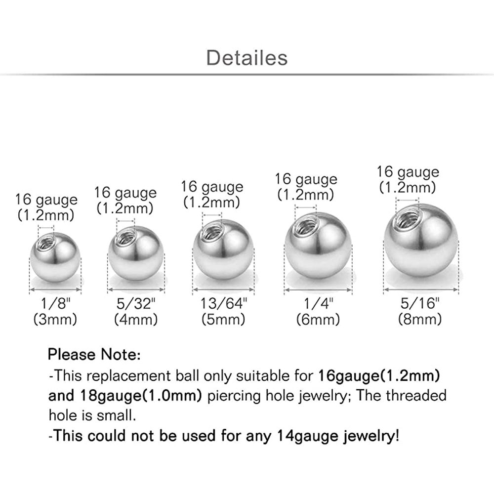 20pcs Replacement Balls Body J - Body Jewelry Replacement Ball ulasan dan harga
