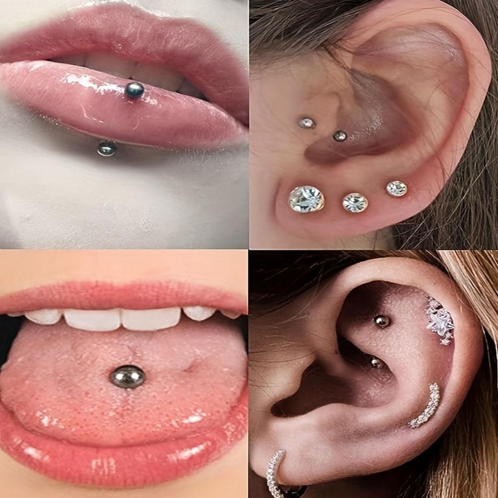50Pcs Ball Labret Barbell Bar  - Body Jewelry Replacement Ball ulasan dan harga