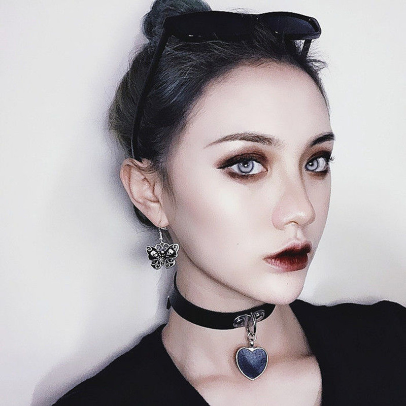 Sexy Necklace Collar Leather B - Body Jewelry Goth ulasan dan harga