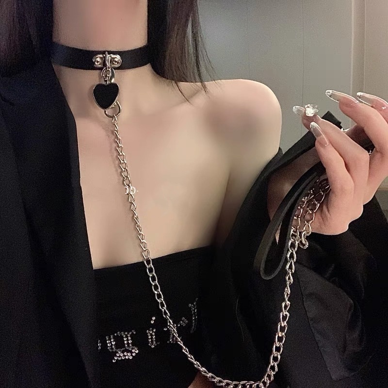 Sexy Necklace Collar Leather B - Body Jewelry Goth ulasan dan harga