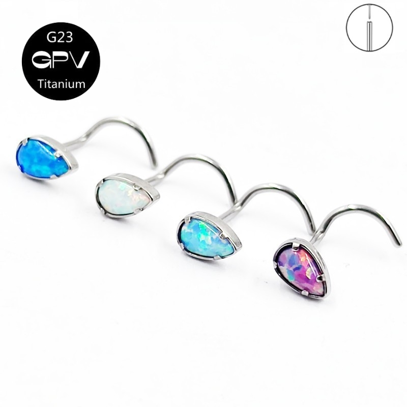 G23 Titanium 5-Word Nose Nail  - Body Jewelry Manufacturers ulasan dan harga