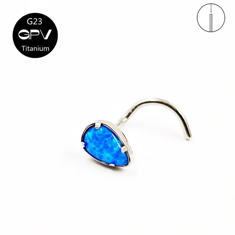 G23 Titanium 5-Word Nose Nail  - Body Jewelry Manufacturers ulasan dan harga