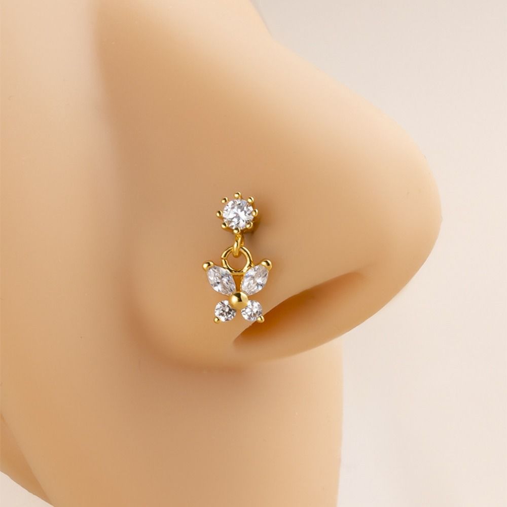 Stainless Steel Piercing Nose  - Body Jewelry Goth ulasan dan harga