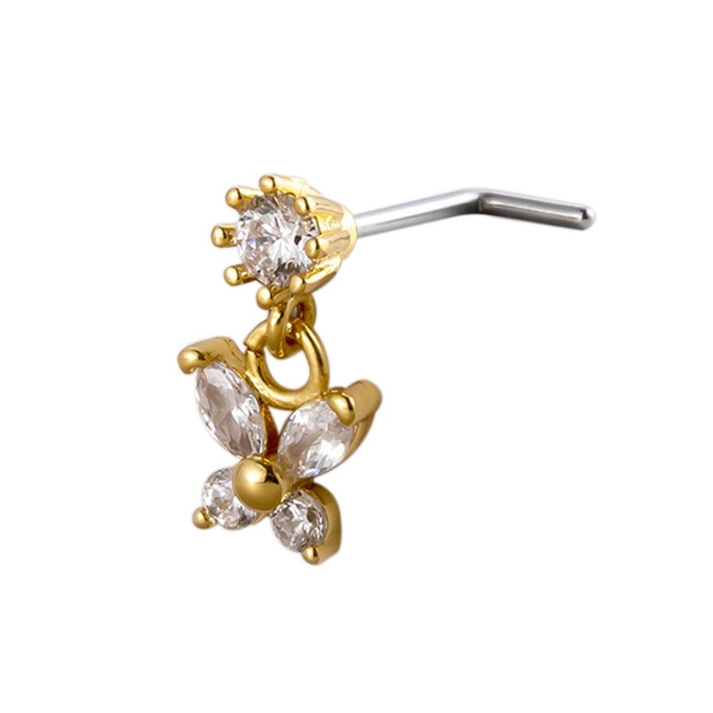 Stainless Steel Piercing Nose  - Body Jewelry Goth ulasan dan harga