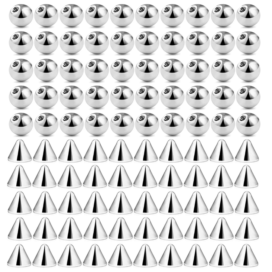 100pcs 16G 3mm 4mm Replacement - Body Jewelry Replacement Ball ulasan dan harga