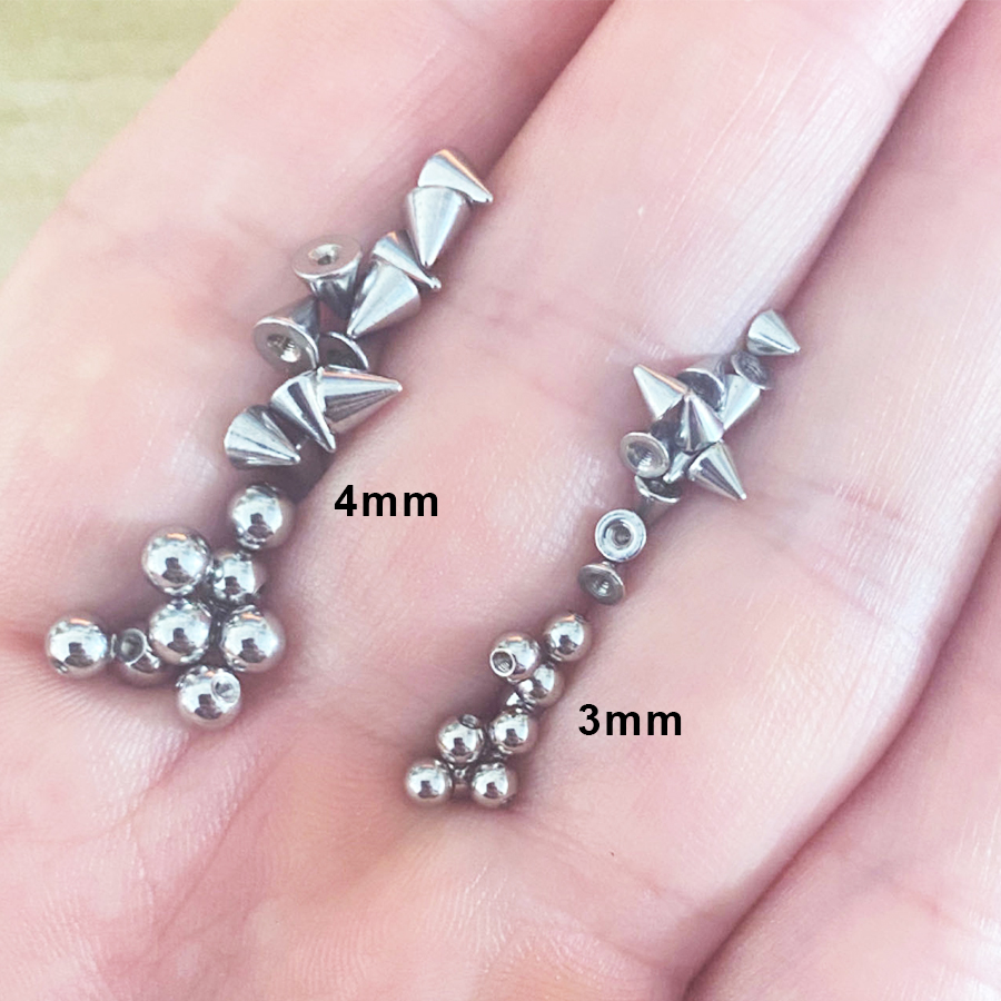 100pcs 16G 3mm 4mm Replacement - Body Jewelry Replacement Ball ulasan dan harga