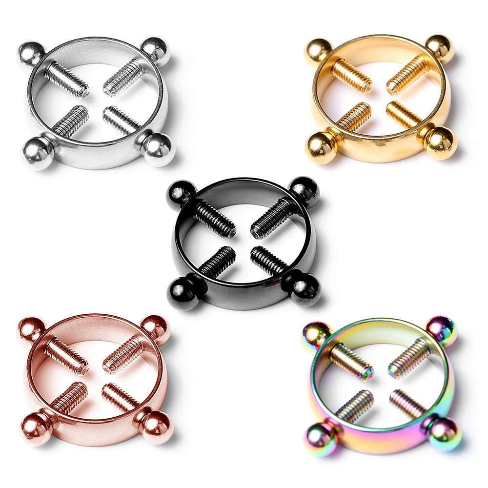 1pair Stainless Steel Cross Ni - Body Jewelry Goth ulasan dan harga