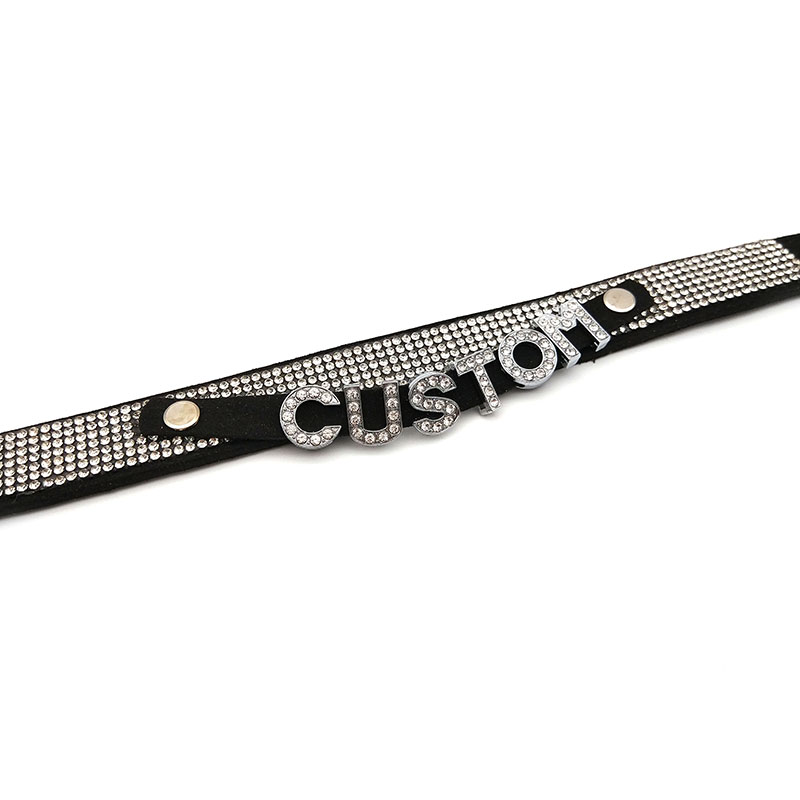 Shiny Rhinestone Letters Custo - Body Jewelry Goth ulasan dan harga