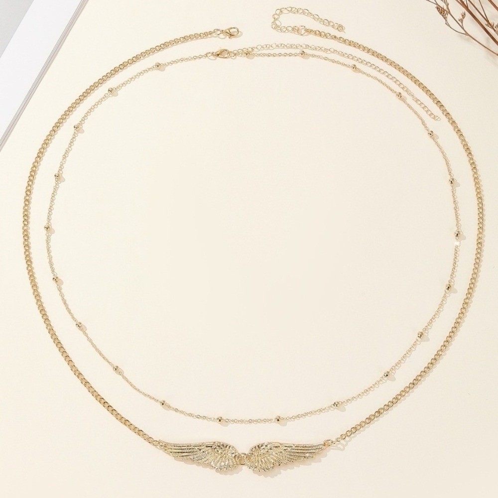 Trendy Elegant Double Layer Wi - Body Chain Jewelry ulasan dan harga