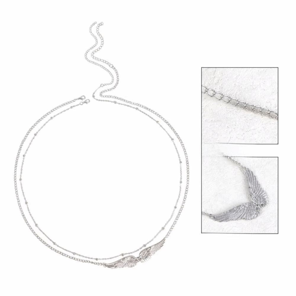 Trendy Elegant Double Layer Wi - Body Chain Jewelry ulasan dan harga