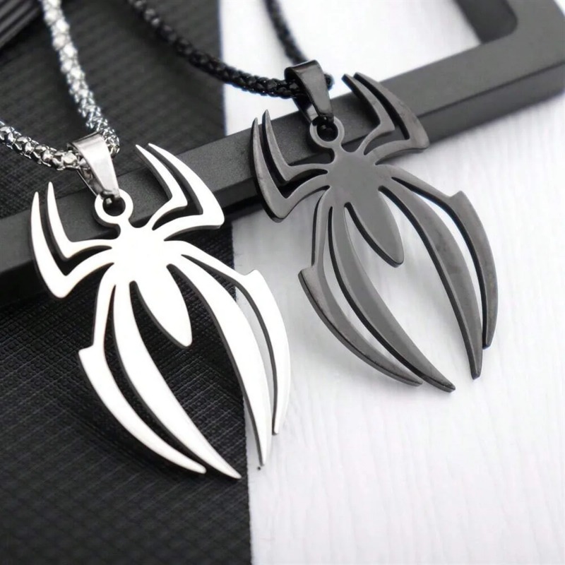Gothic Spider Shape Necklace S - Body Jewelry Goth ulasan dan harga