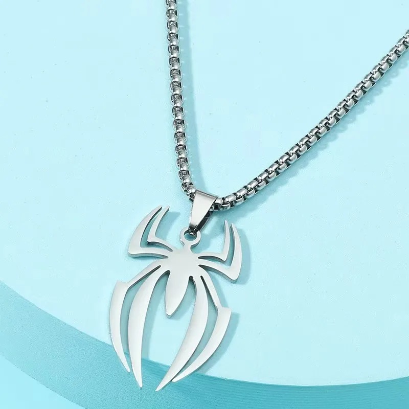 Gothic Spider Shape Necklace S - Body Jewelry Goth ulasan dan harga