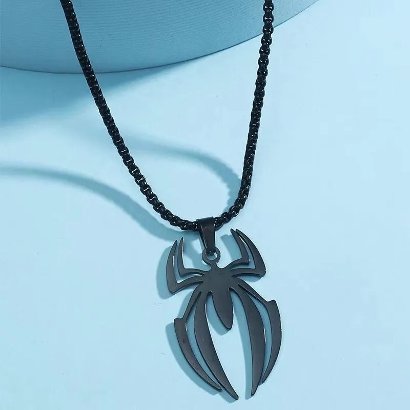 Gothic Spider Shape Necklace S - Body Jewelry Goth ulasan dan harga